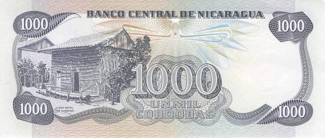 1000 Cordobas 1985 p.145b